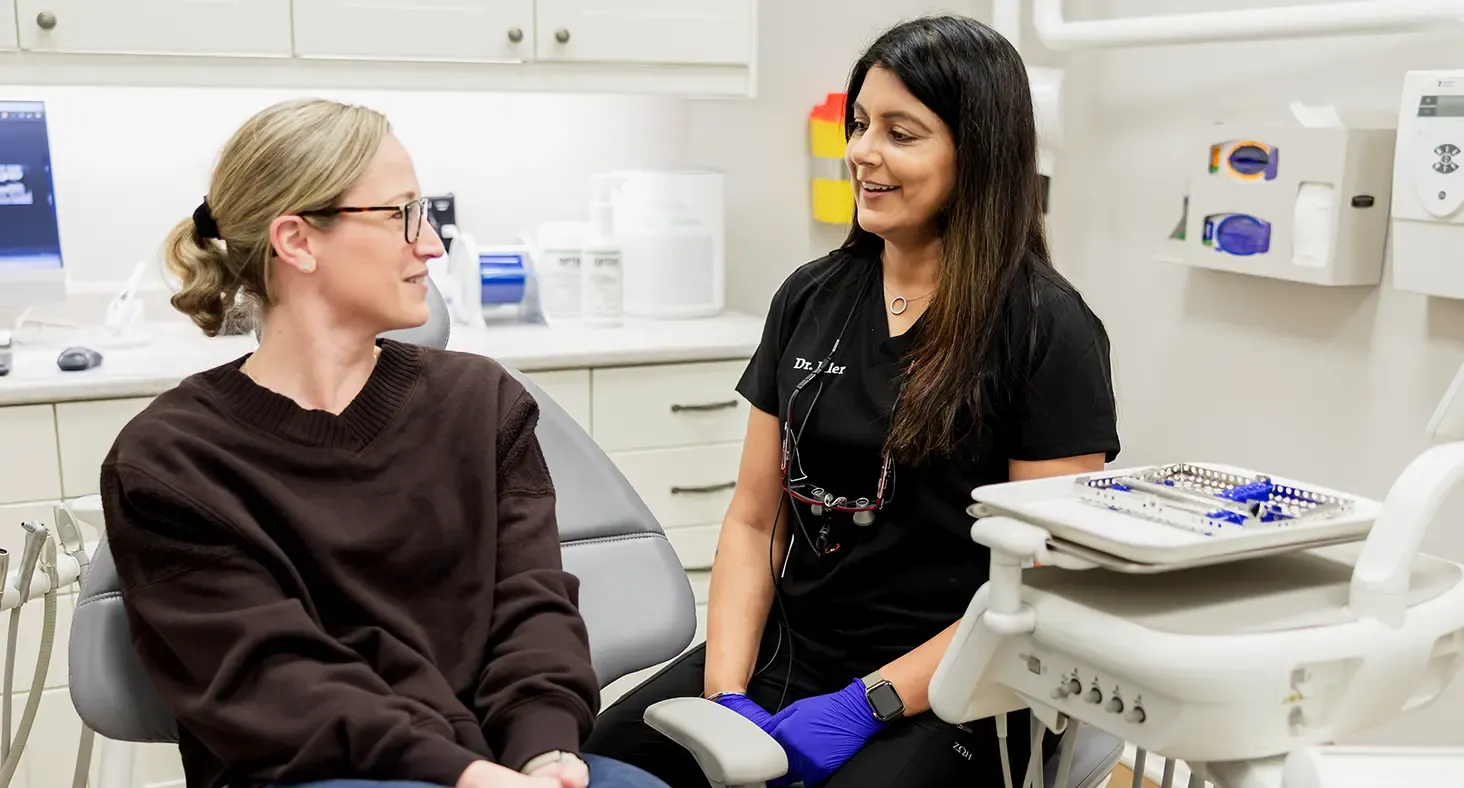 Patient at dental appointment